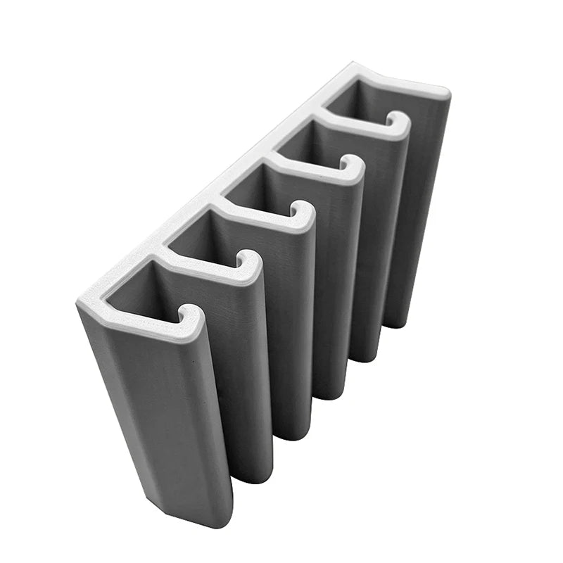 Kitchen Food Container Lid Holder Cabinet Space Saving Organizer Rack Plastic Shelf Hanger Bracket Wall Multi-Slot Sturdy Hook
