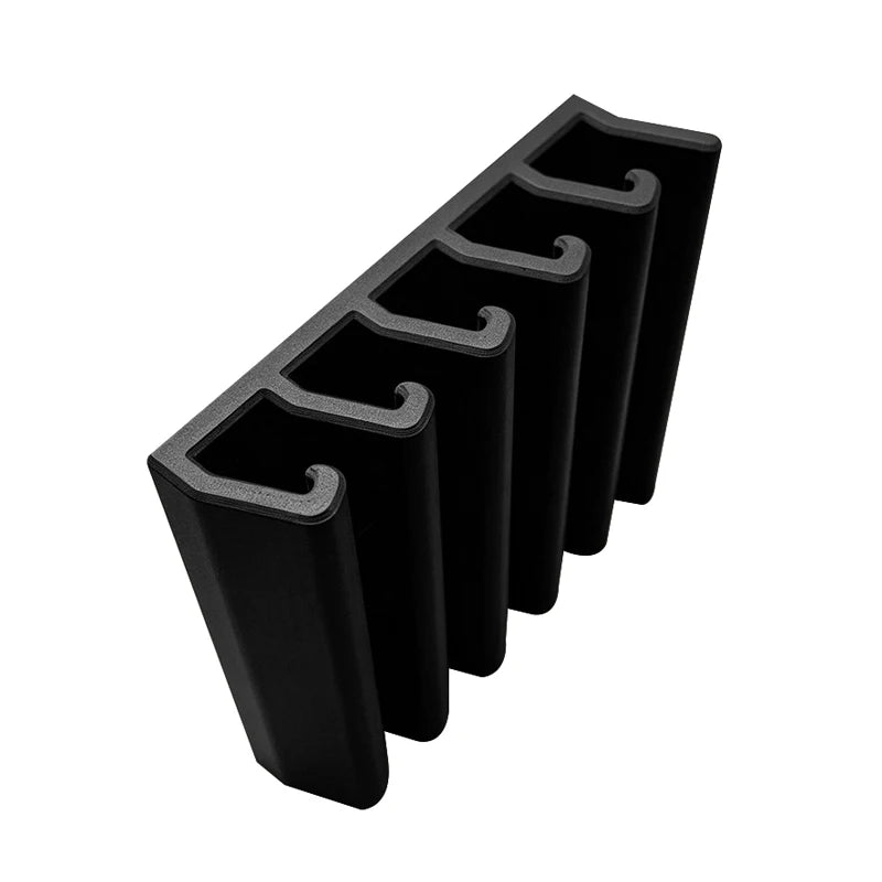 Kitchen Food Container Lid Holder Cabinet Space Saving Organizer Rack Plastic Shelf Hanger Bracket Wall Multi-Slot Sturdy Hook