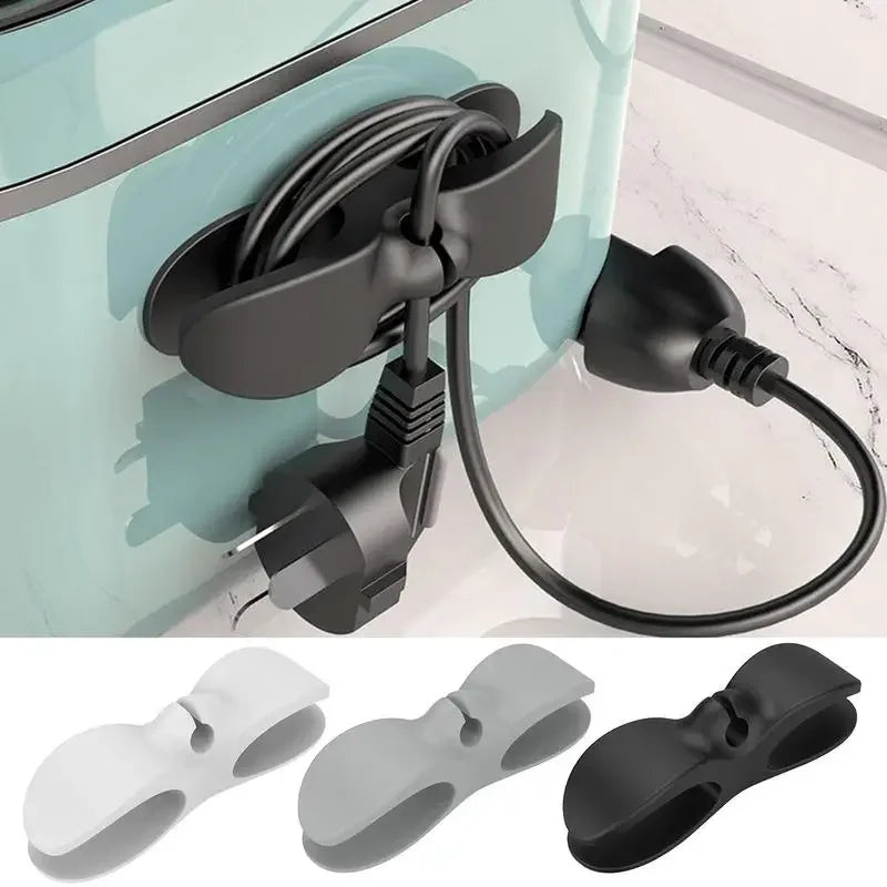 Kitchen Storage Wire Winder, Household Traceless Plug Fixed Power Cord Organizer, Wire and Cable Management, Home Storage Tools