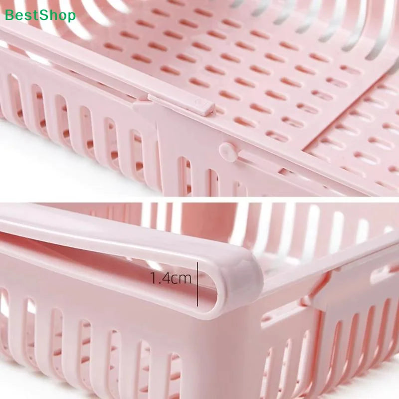 〔Q〕Kitchen Hanging Organizer Refrigerator Egg Fruit Storage Box Drawer Baskets Kitchen Accessories Fridge Organizer Shelf